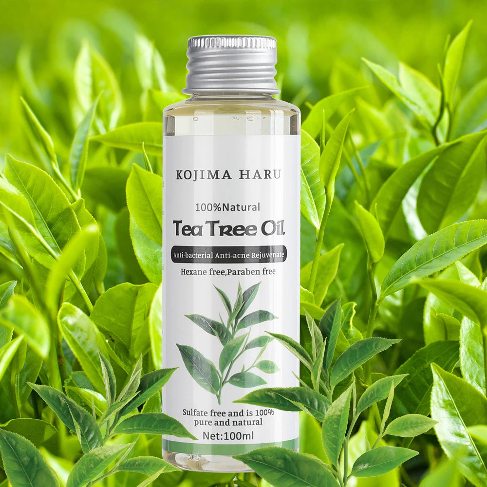 100ml/3.38oz Organic Tea Tree Oil Massage Face And Body Oil Relaxing Moisturizing Hydrating Best Skincare Control Product