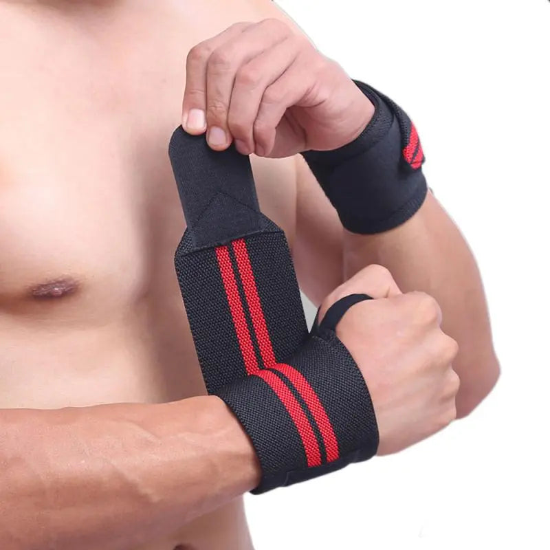 Weight Lifting Wristband Elastic Breathable Wrist Wraps Bandage Gym Fitness Weightlifting Powerlifting Wrist Brace Support Strap